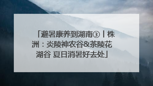 避暑康养到湖南③丨株洲：炎陵神农谷&茶陵花湖谷 夏日消暑好去处